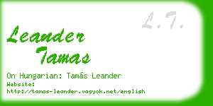 leander tamas business card